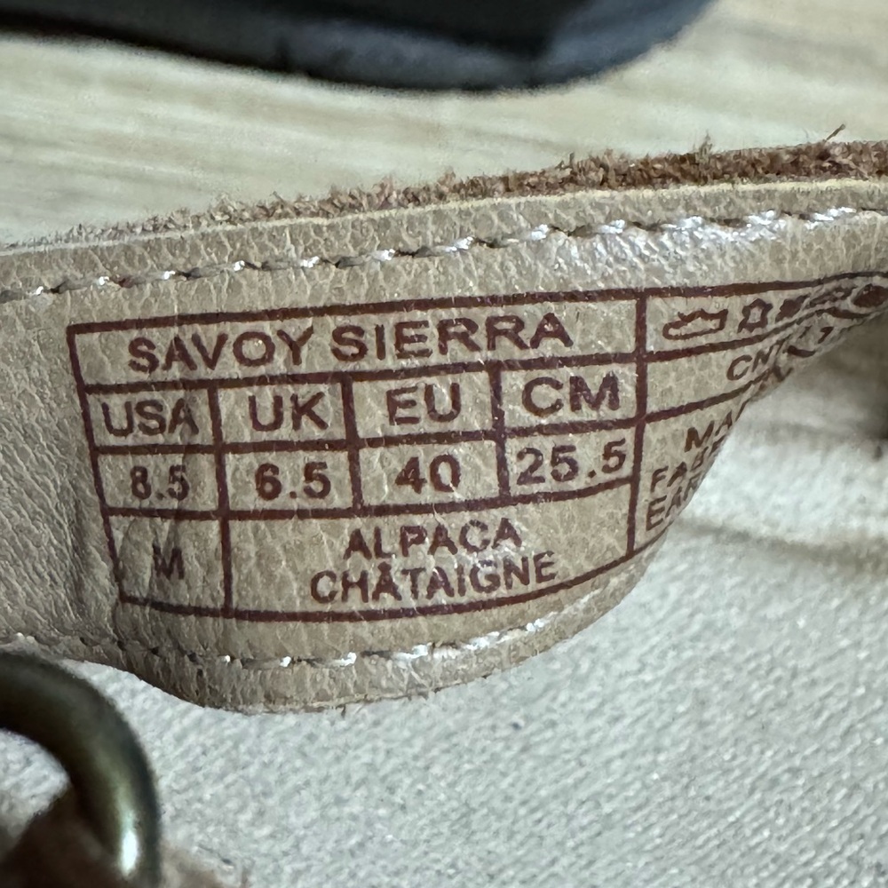Earth Origins Women's Savoy Sierra Leather Closed Toe Brown Sandals Size 8.5 - Picture 7 of 10